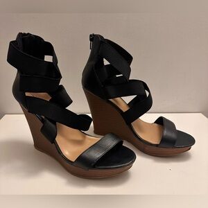 CALL IT SPRRING Bandage Summer Wedges Heels Size 10